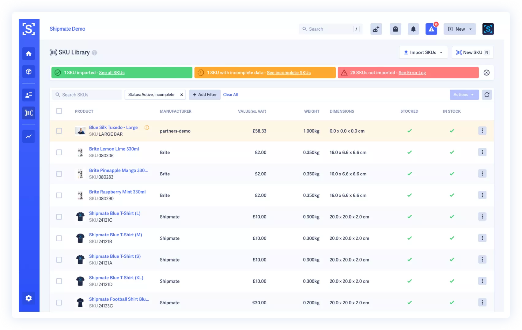 Our new SKU Importer lets you bring your product data in at scale.
